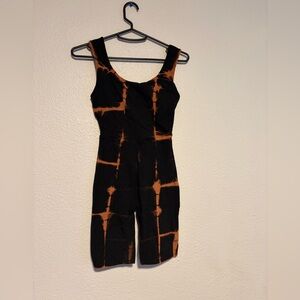 Of Earth & Salt Black and Orange Catsuit